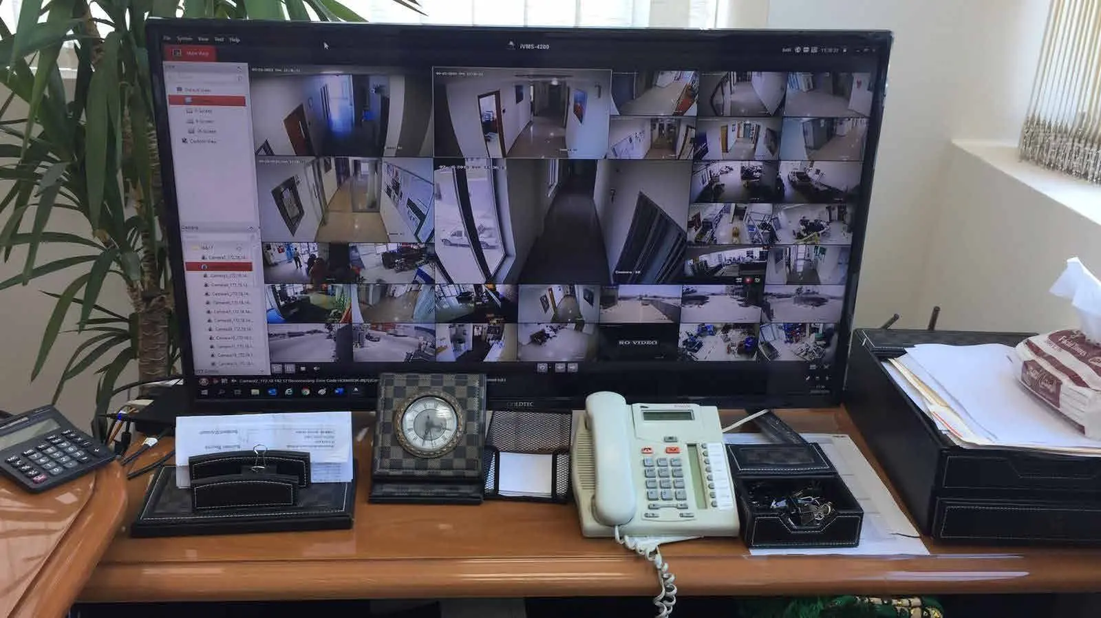 Office monitoring station
