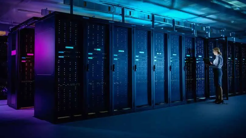 Server hall in a data centre
